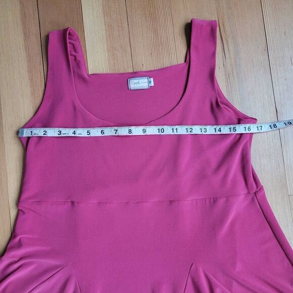Sympli pink tank mini dress tunic stretchy comfortable leisurewear yoga sports t - Picture 6 of 9